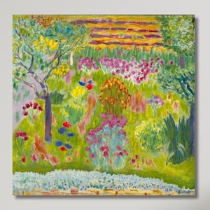 Garden (1935) Pierre Bonnard Canvas Wall Art,Pierre Bonnard Wall Art,Pierre Bonnard Painting Canvas Art Pierre Bonnard Art home decor art/1