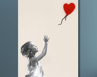 バンクシー「Girl with Balloon 3D」リトグラフ、証明書、サイン入り