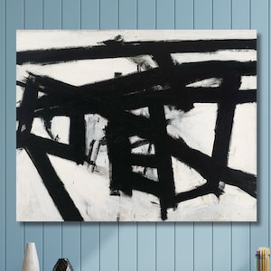 Franz Kline Canvas Wall Art Kline Decor, Kline Poster Art Franz Kline Black White Art Wall Art,Franz Kline Print Art Famous Wall Art Decor