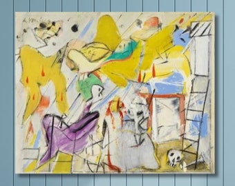 ウィレム・デ・クーニングによる絵画「女性I」の複製 - Etsy 日本