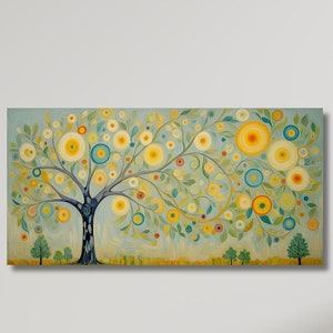 Tree of life Gustav Klimt Canvas Wall Art,Tree of life Framed Wall Art,Tree of life Poster,Extra Large Wall Art Tree of life Ready to Hang