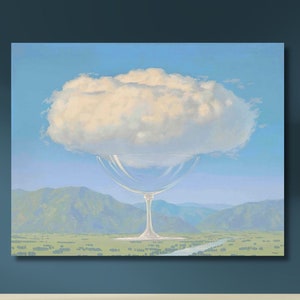 Rene Magritte The Heartstrings, 1960 Art Print, René Magritte Canvas Wall Art,Magritte Artwork,Surrealism Art,Canvas Poster, Wall Decor