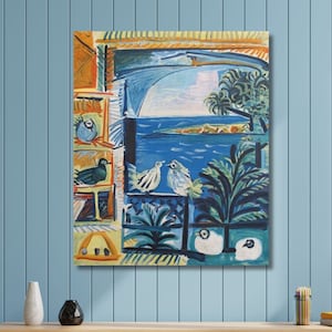 Pablo Picasso Cote d&#39;Azur 1962, Picasso Canvas Print, Picasso Art, Rare Print, Original Art, Living Room Wall Art, Modern Decor