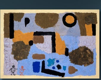Abstracte canvasafdruk Paul Klee: moderne muurkunst