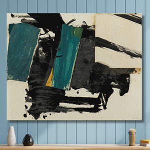 Franz Kline White Background Black Lines, Curves, Franz Kline Wall Art Canvas Poster Print, Abstract Expressionism, Home Decor,Ready To Hang