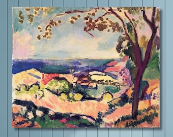Henri Matisse,The Sea Seen from Collioure ,La Mer vue de Collioure1906,art prints,Vintage art,canvas wall art,famous art prints