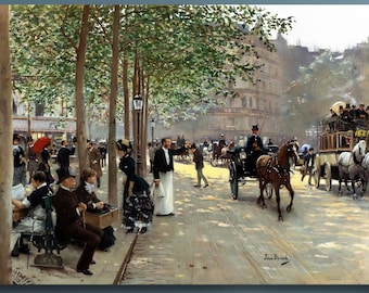 Jean Beraud - the Boulevard Saint-denis in Paris (1899) Museum