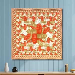 M. C. Escher Canvas Wall Art Maurits Cornelis Escher,Home office Decor,Reproduction Print,Abstract Art,Vintage Art,Custom Extra large size