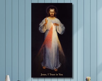 Kazimierowski Eugene,Divine Mercy,Christian Jesus print,art prints,Vintage art,canvas wall art,famous art prints,vertical narrow