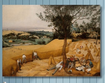 Pieter Bruegel Canvas Wall Art,Pieter Bruegel The Harvesters Art Print,Renaissance painting,Canvas Poster/Panel,Home & Office Wall Decor/3