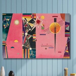 Wassily Kandinsky Home Decor ,Wassily Kandinsky Composition Canvas Wall Art /Poster Print Art , Kandinsky Reproduction ,Office Wall Art