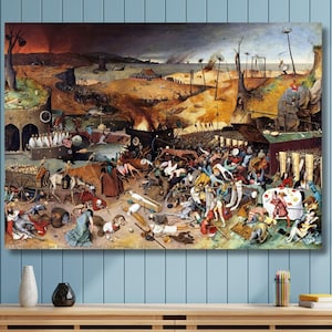 Pieter Bruegel's Triumph of Death, Vintage Canvas Wall Art Print