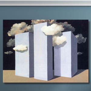 René Magritte Canvas Wall Art,A Storm by René Magritte Art Print, Surrealism Art, Reproduction Print, Home&Office Canvas Wall Decor Gift/85