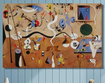 ジョアン・ミロ キャンバス ウォール アート、ハーレクインの