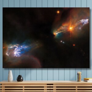 NASA James Webb Poster, Space Telescope, NASA Webbs First Images, NIRCam Image, Space Canvas Art, Deep Field Images Canvas, Ready To Hang