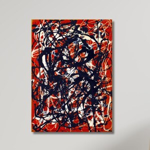 Jackson Pollock Canvas Print: Abstract Expressionist Art Reproduction