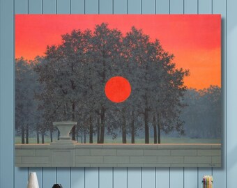 René Magritte Canvas Wall Art,Rene Magritte The Banquet Art Print,Surrealism Art,Canvas Poster & Panel,Home and Office Wall Decor/1