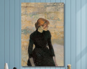 Henri De Toulouse-Lautrec,Pierreuse,Female portrait/Poster Art Reproduction,Abstract Wall Art Print, Vintage art,canvas wall art,famous art