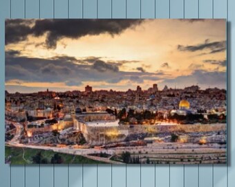 Jerusalem Art, Masjid al Aqsa, Jerusalem, Jerusalem Painting, Masjid Aqsa, Muslim, Muslim Gifts, Islamic, Islamic Gift, Canvas Print, Canvas