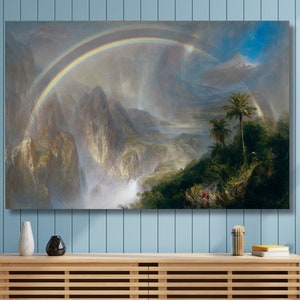 Rainy Season in the Tropics 1866, Frederic Edwin Church, Edwin Church Poster, Edwin Church Druck, Amerikanischer Künstler Gemälde,Reproduktion Kunst