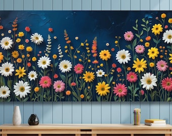 Gustav Klimt Flower Garden Canvas Art Print: Klimt Museum Poster