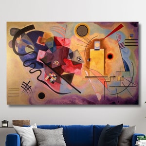 Wassily Kandinsky CANVAS,Composition 8 Canvas Wall Art,Komposition VIII Wassily Kandinsky Poster Print Art,Modern Wall Decor,Living Room Art