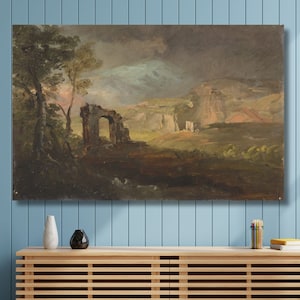 Frederic Edwin Church, Campagna Fantasy, Edwin Church Kunst, Fantasiedekor, extragroße Wandkunst, Leinwandwandkunst, fertig zum Aufhängen, zum Verschenken