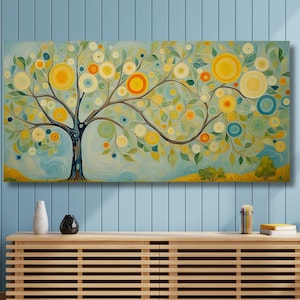 Tree of life Gustav Klimt Canvas Wall Art,Tree of life Framed Wall Art,Tree of life Poster, Extra Large Wall Art Tree of life Ready to Hang