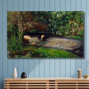John Everett Millais Ophelia Wall Decor Art Poster  Print Art Canvas Wall Art Print Poster Print /6