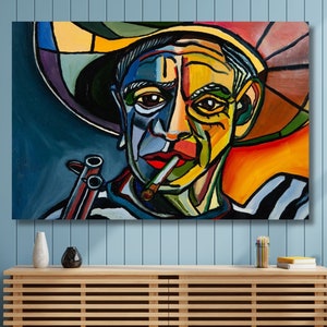 Pablo Picasso Cowboy Canvas, Pablo Picasso Art,Picasso Poster,Canvas Print and Wall Art, Picasso Decor,Picasso Wall Art, Picasso Room Decor
