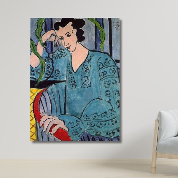 Henri Matisse The Romanian Green Bluse Painting Art, Henri Matisse Wall Art,Henri Matisse Poster,Henri Matisse Canvas,Henri Matisse Print/17