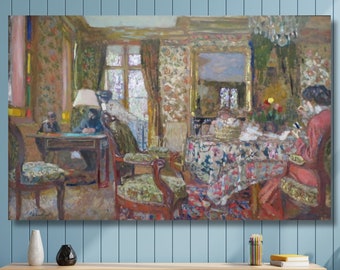 Edouard Vuillard Canvas Wall Art,Interior,Edouard Vuillard Poster Art Reproduction,Abstract Wall Art,art prints,Vintage artfamous art prints