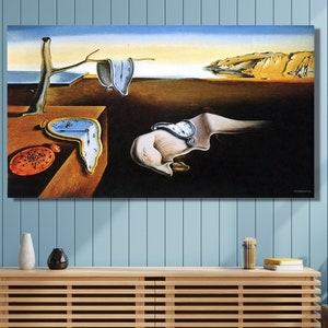 Salvador Dali Trwałość pamięci 1931 Plakat Sztuka płótno, Wydruk artystyczny, Nowoczesna sztuka ścienna, Prezenty na parapetówkę, Dali Vintage Art Print prezent