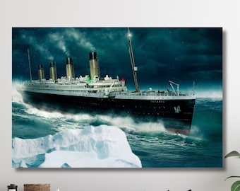 Fototapeta na płótnie z motywem Titanica: wydruk na liniowcu oceanicznym