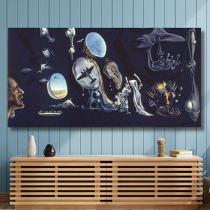 Salvador Melancholy Poster Art, Surrealist Print ,Salvador Dali Surrealism Print Art Salvador Dali Canvas Wall Art, Salvador Dali Painting/7