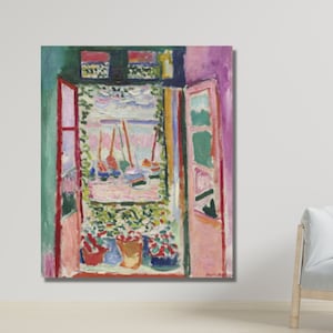 Henri Matisse Wall Art Henri Matisse The Open Window Canvas Wall Art Henri Matisse Reproduction Matisse Gallery Wall Art Museum Exhibition