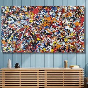 Jackson Pollock abstract canvas kunst aan de muur, Jackson Pollock Art Print, Pollock abstract muurdecor, abstracte prints, surrealisme kunst