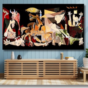 Pablo Picasso Guernica Painting Print Wall Art, Pablo Picasso Poster, Pablo Picasso Wall Art, Pablo Picasso Artwork Print, Pablo Picasso Art