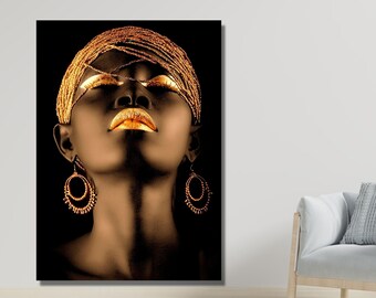 African Canvas Wall Art, African American Art Canvas, African American Art, Art Prints, Prints Wall Art, Wall Art Prints, African Woman Gift