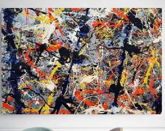 ジャクソン・ポロック作「コンバージェンス」 - 抽象アート