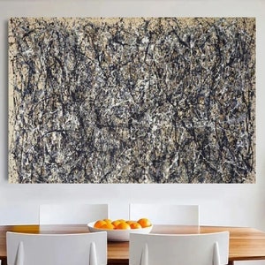 Extra Large Canvas Wall Art Jackson Pollock Canvas Wall Art Abstract Wall Art Home and Living Room Decor Jackson Pollock Convergence