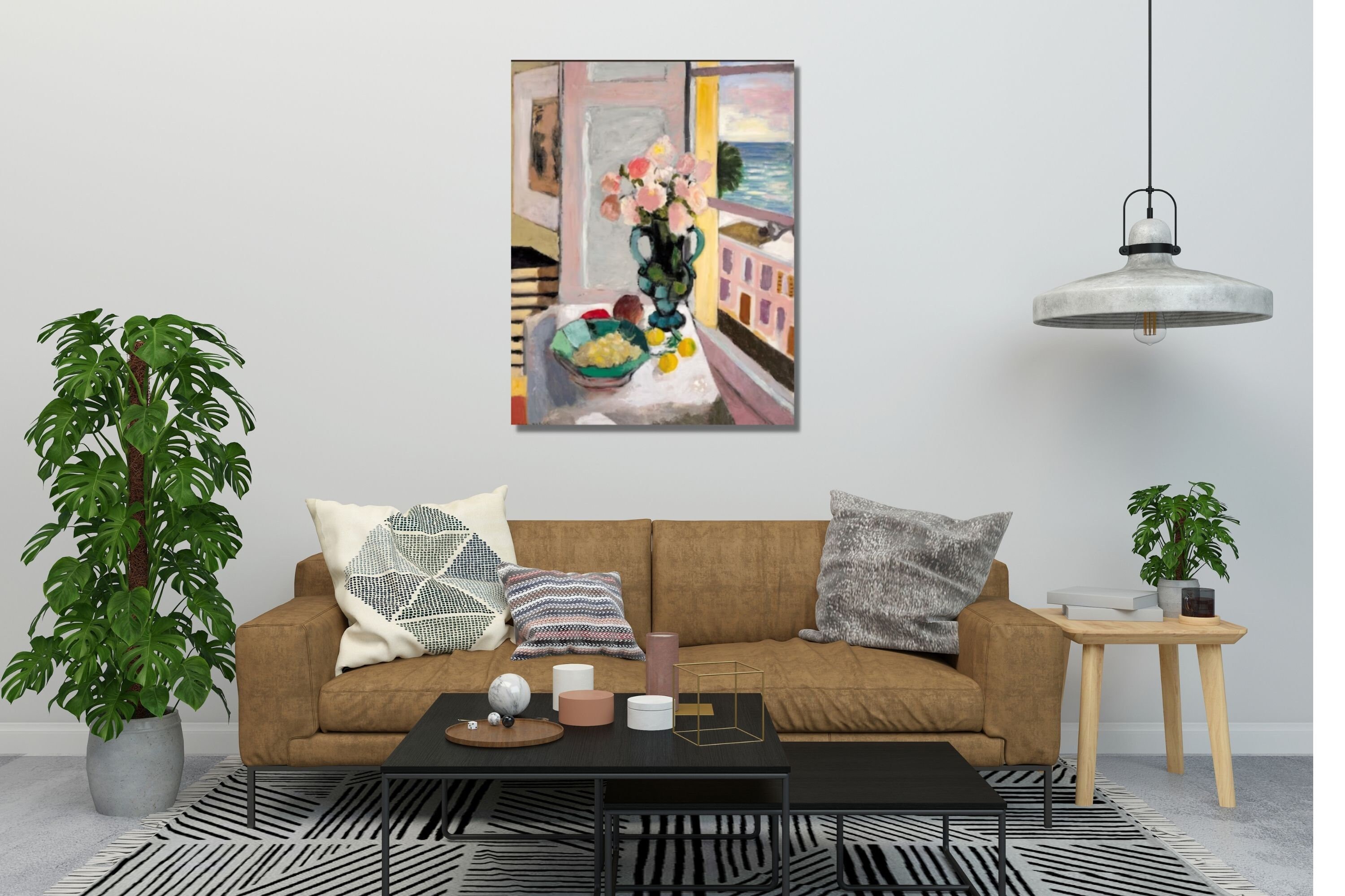 Matisse Roses Henri Matisse Poster,safrano Roses at the Window Henri Matisse Canvas ...