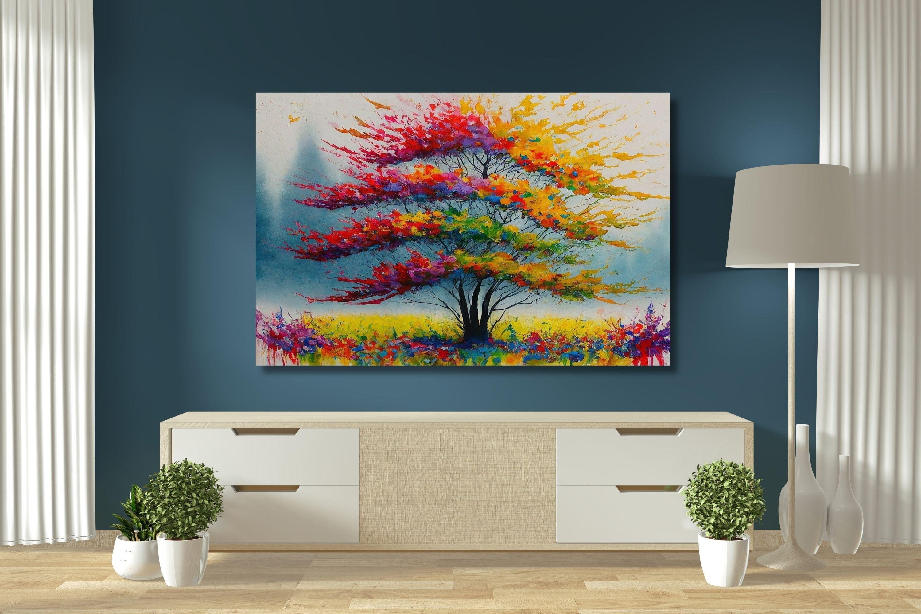 Gustav Klimt The Tree of Life Canvas Wall Art - Elegant Reproduction Canvas for Unique Home Decor and Art Lover Gifts Tree Life Canvas Art