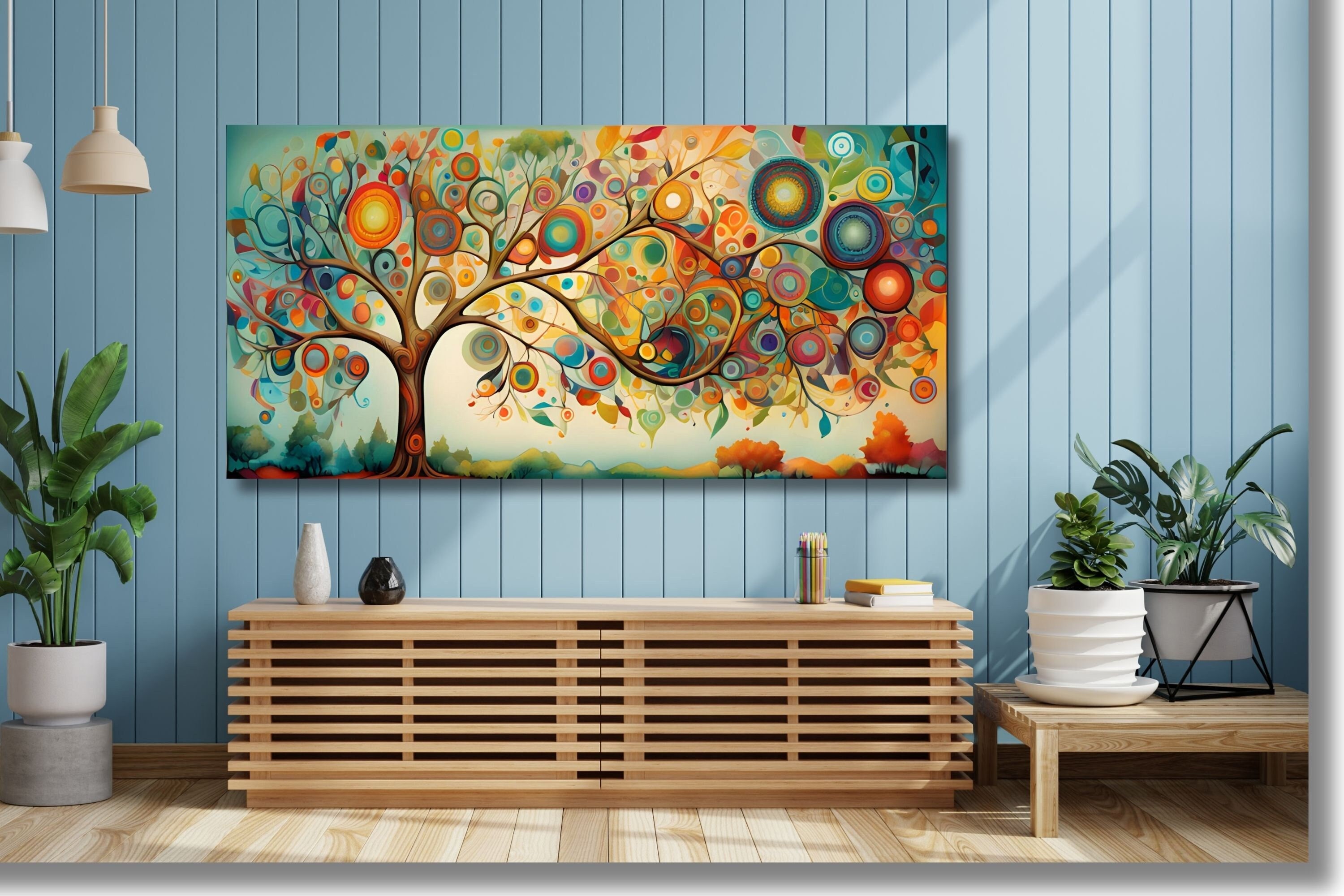Gustav Klimt The Tree of Life,Gustav Klimt Style The Tree of Life Canvas ,Gustav Klimt Wall Art,Gustav Klimt Artwork Canvas,Ready To Hang