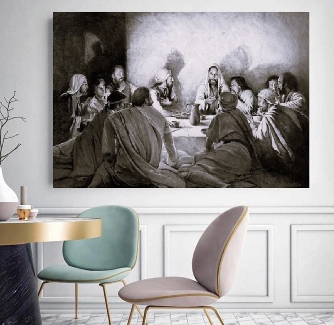 Last Supper Wall Decor Last Supper Wall Art Last Supper Etsy