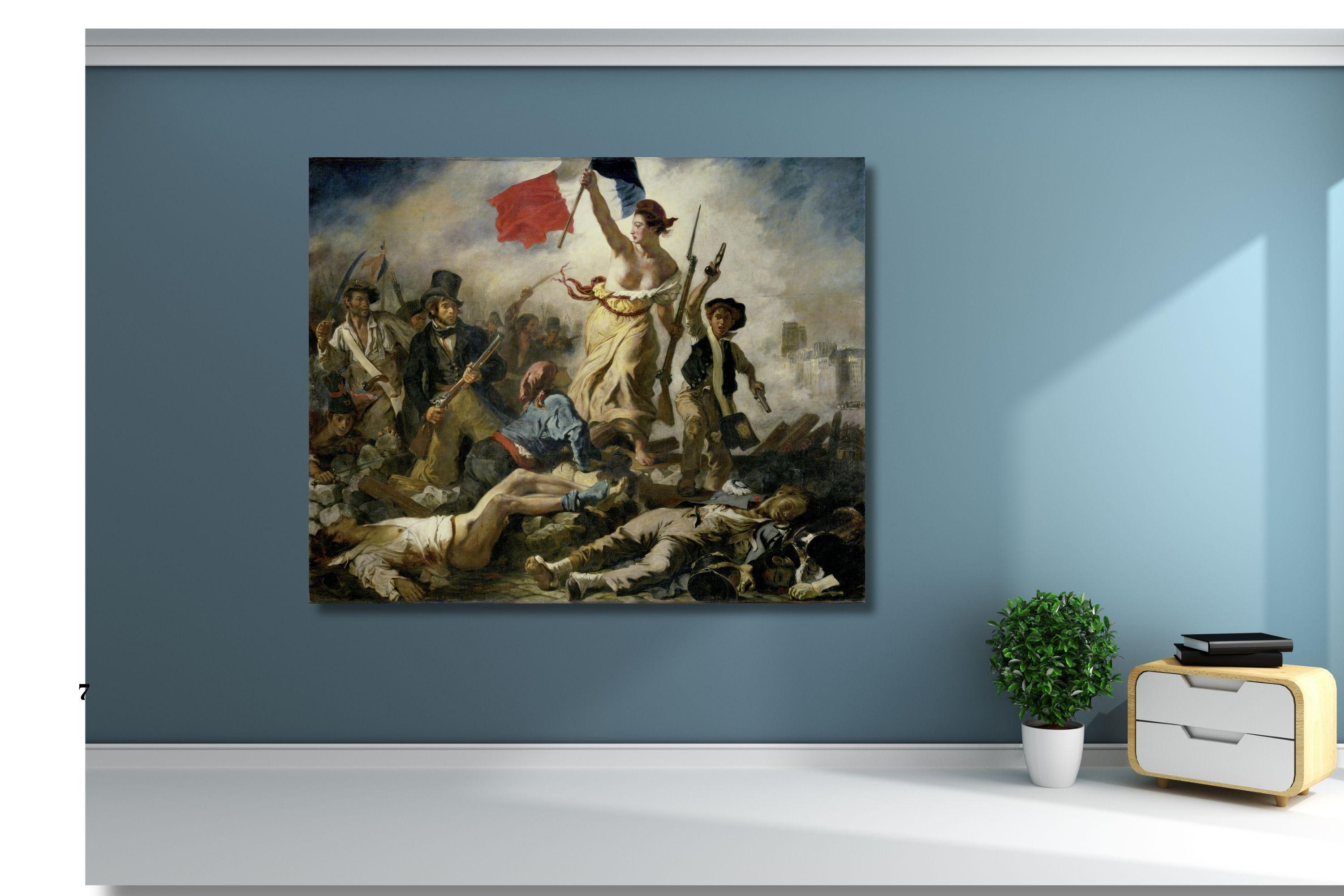 民衆を導く自由の女神のキャンバス：フランス革命美術 - Etsy 日本