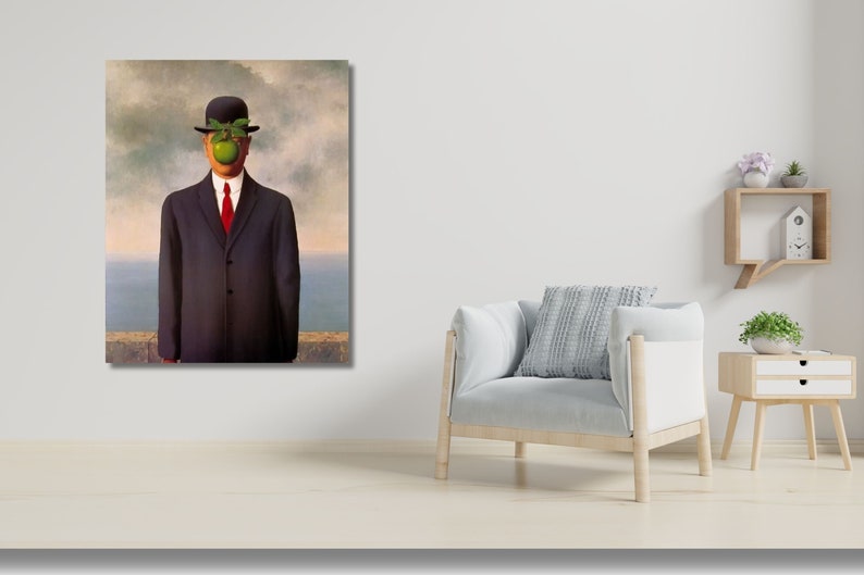 René Magritte the Son of Man 1964 Poster Wall Artrene - Etsy
