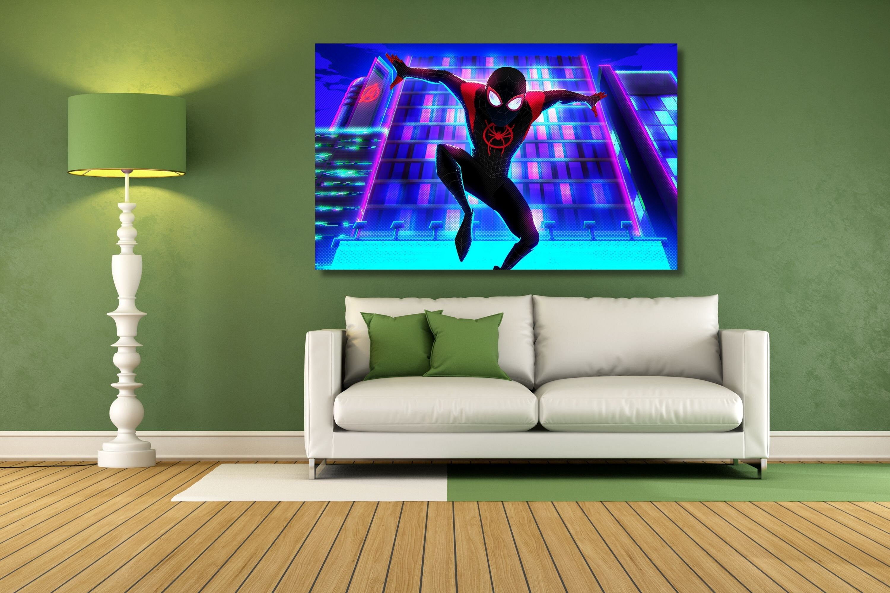 Spiderman Posterspiderman Canvas Print Art Game Room Etsy