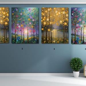 Custom Wildflower Field Wall Art, Wildflower Field &#39;s 16 Artworks, Vintage Botanical Landscape,Wildflower Field Canvas,Wildflower Field Art
