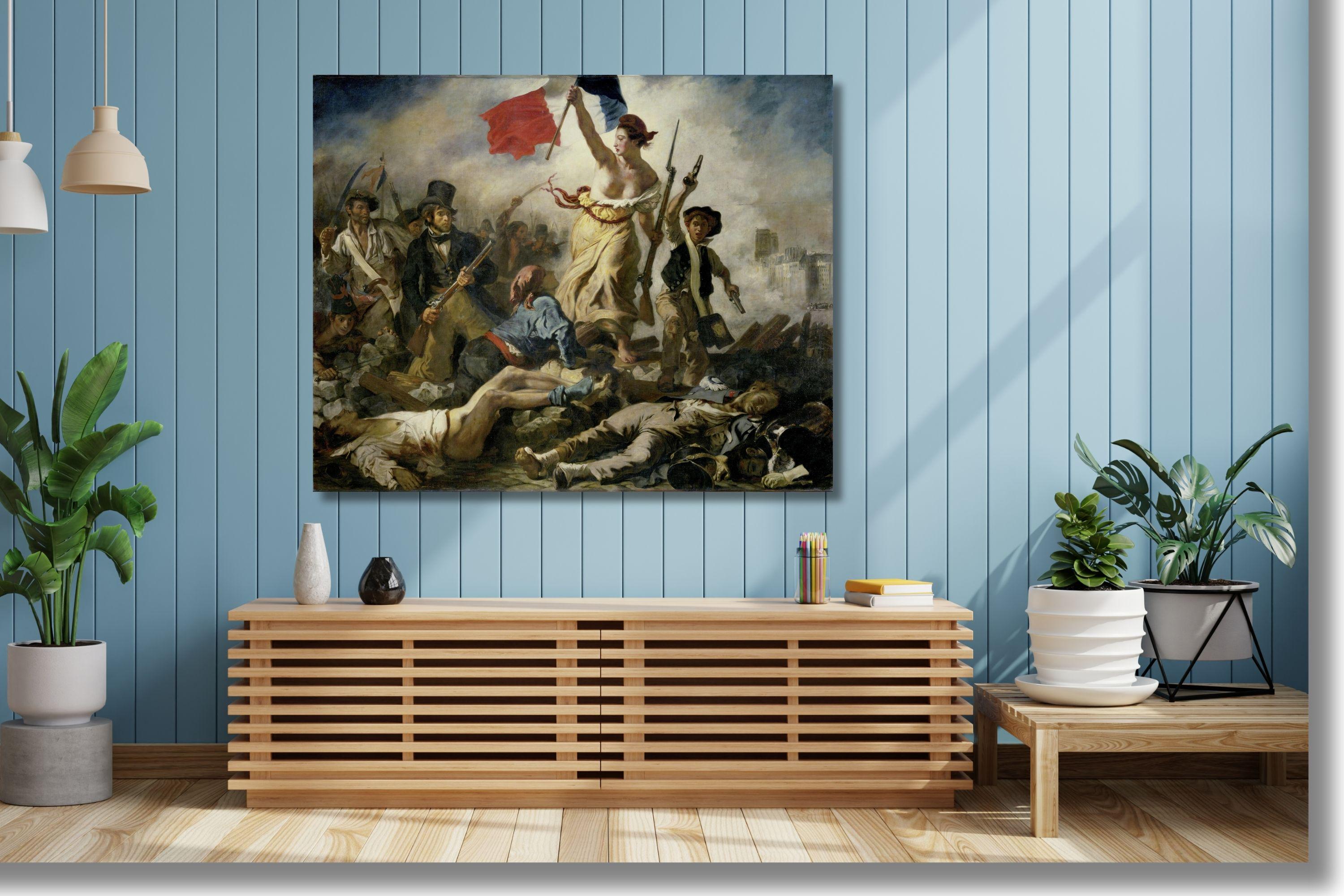 民衆を導く自由の女神のキャンバス：フランス革命美術 - Etsy 日本